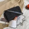 Bolso cruzado 2022, nuevo bolso King con diamantes de imitación, bolso de moda coreana para mujer, bolso informal portátil con diamantes para debajo del brazo.
