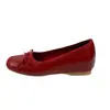 Zapatos Planos Rojos de Mujer con Punta Cuadrada y Aumento Interno de Altura para Mujeres Bajitas, Nuevos Zapatos Retro tipo Ballet sin Cordones Primavera 2025