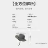 Sombrero de Pescador Impermeable de Secado Rápido para Primavera y Verano, Sombrero de Montañismo a Prueba de Viento y Protector Solar para Exteriores, Escalada y Pesca, Sombrero Plegable con Protección Solar