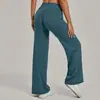 Pantalones de Yoga de Pierna Recta Pilates Transfronterizos Pantalones Versátiles Sueltos de Pierna Ancha Pantalones Largos de Running Deporte Fitness Realzadores de Glúteos 91229