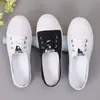 Tênis de lona feminino 2021 primavera e verão novos sapatos brancos estilo coreano casual slip-on da moda Harajuku versátil Tênis Esportivo para Skate