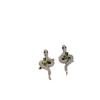Pendientes de hoja de bambú con forma de serpiente dorada, estilo nacional único, con diamantes, nuevos y delicados, para mujer, 2024