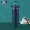 Copo Térmico de Aço Inoxidável 304, Grande Capacidade, Garrafa de Água Esportiva Portátil para Carro, Copo de Frutas de Uso Duplo