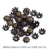 100 Piezas de Accesorios Base de Flor Hechos a Mano para DIY, Cuentas Espaciadoras y Piezas de Materiales para Broches de Pelo y Aretes de Joyería DIY, Venta Directa de Gran Venta