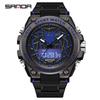 Sanda Nuevo Reloj Araña Luminoso Impermeable Electrónico Moda Personalidad Adolescente Despertador Reloj de Hombre 3159