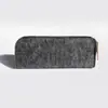 Estojo Criativo Simples de Feltro Caixa de Papelaria Cilíndrico Grande Capacidade Bolsa para Lápis Bolsa de Armazenamento para Papelaria Bolsinha Suportes