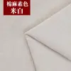 Tecido de algodão e linho sem tingimento, tecido branco com caimento, tecido cru branco velho de cor sólida e textura grossa, tecido de linho, retalhos de tecido para sofá, liquidação