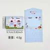 Cartões de felicitações dobráveis de desenho animado para o Festival Qixi, aniversários, feriados, presentes de agradecimento, envelopes para mensagens, cartões de papel de carta, cartões de felicitações