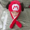 Gorra de felpa con orejas de conejo luminosas para apretar a mano, con bolsa de aire, orejas móviles, gorra de dibujos animados para padres e hijos