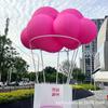 Modelo de Nube Inflable de PVC, Popular en Redes Sociales, Nube Blanca que Contiene el Aliento, Globo Flotante, Película de Aire para Decoración de Exhibición Colgante