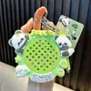 Chaveiro Panda Desenho Animado Tesouro Nacional Panda Vermelho Brinquedo Chaveiro Pingente Decoração de Mochila de Estudante Pequeno Presente Atacado