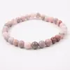 Pulsera de Cristal Natural, Simple de un Solo Círculo con Cuentas Redondas Joyería Transfronteriza, Joyería Estilo Pareja de Ágata Roja, Pulseras de Cristal para la Mano