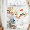 Pegatinas Estáticas de Rama de Flor Pájaro de Comercio Exterior para Dormitorio Sala de Estar Estudio Decoración del Hogar Pegatinas Embellecedoras Venta al por Mayor en Stock