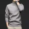 Suéter de cuello alto para invierno 2026 para hombre, de mediana edad y joven, tejido grueso de capa base con lana, ropa para hombre al por mayor