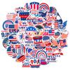 Grande Venda de 50 Adesivos da Bandeira Americana para o Dia da Independência, Adesivos Personalizados de Grafite com Tema de Eleição da Bandeira Americana da Amazon