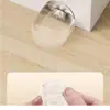 Fuerte Succión Magnética, Almohadilla Anticolisión sin Taladro, Nuevo Tope Fijo Transparente Anticolisión para Puertas de Cristal, Baño y WC