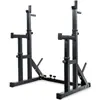 Rack de Agachamento Ajustável Preto Aprimorado Cama para Supino Máquina Smith Multifuncional Treinador de Glúteos Equipamento de Fitness Doméstico Comercial