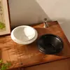 Maceta de cerámica vintage estilo chino, adorno de mesa para la entrada de la sala de estar, bola de musgo hidropónico, bandeja alta con resorte de arce fluyente, inspirado en el Zen