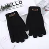 Otoño e invierno más terciopelo engrosado hombres al aire libre casual pesca ciclismo a prueba de frío a prueba de viento lana tejida guantes cálidos en stock