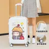 Mala de Viagem Feminina Estampa de Desenho Animado 20 Polegadas 24 Polegadas 26 Roda Universal Caixa com Senha 26 Mala Trolley Durável e Forte