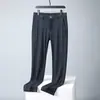 Pantalones Casuales de Nylon Resistentes a Tres Pruebas, Alta Elasticidad, Delgados de Verano, Pierna Recta, para Hombre, Transpirables, de Secado Rápido, Pantalones Casuales de Vestir para Hombre