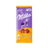Chocolate importado de Alemania MILKA plato grande sándwich de leche de avellana tarjeta maravillosa chocolate de burbujas de panal