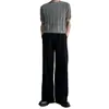 Pantalones Rectos de Caída Suelta Color Sólido Estilo Coreano High Street para Hombre Moda Otoño Simples Frescos Traviesos Resistentes a las Arrugas de Largo Completo Casuales
