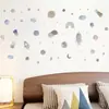 BR0057C caricatura juguetona espacio planeta nave espacial autoadhesivo pegatinas de pared hogar decoración habitación infantil pegatinas