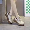 XQ229 Nuevo Blanco de Primavera Tenis Versión Coreana Ins2026 Zapatos Deportivos para Correr para Estudiantes Mujeres Suela Gruesa Aumentadores de Altura Tenis Casuales