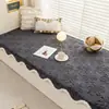 Tapete de Pelúcia para Janela de Canto, Tapete para Peitoril de Janela, Nova Almofada de Pelúcia para Janela de Canto de Outono e Inverno, Almofada Antiderrapante para Sentar e Apoiar na Janela de Canto, Manta para Janela de Canto