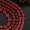 Ágata vermelha contas redondas contas hexagonais torção de 4 cantos com contas material para pulseira colar DIY feito à mão atacado