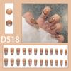 Otoño e Invierno Blanco Taladro de Uñas de Alta Gama Uñas Postizas Medias Largas y Cortas Estudiante Chica Viento Yujie Uña Postiza