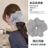 Scrunchie com vibe feminina, elástico de cabelo coreano fofo, acessório de cabelo estilo preguiçoso oversized, faixa de cabelo para coque
