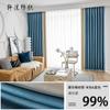 Cortinas Blackout Coloridas Claras Xuanmo Japonesas Atacado Sala de Estar Quarto Fabricante de Cortinas Blackout Atacado Janelas Silenciosas do Chão ao Teto