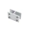 Soporte de estante de vidrio sin perforación aleación de aluminio reforzada conector de vitrina de vidrio tarjeta de panel sándwich de azulejo cerámico soporte comercial
