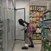 Trampa para Matar Conejos Calcetines Japoneses de Raya Secundaria Hasta la Rodilla Calcetines de Barril Medio Calcetines Rayados Blancos Morados Negros de Chica Japonesa Caliente