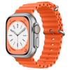 Pulseira Apple Ocean para AppleWatch 8/7/SE/Ultra Sports, pulseira de silicone bicolor para iWatch