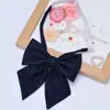 Uniforme de Licenciatura Foto de Graduación Corbata de Moño Femenina JK Estilo Japonés Estilo Preppy Uniforme de Marinero Uniforme Escolar Borgoña Moño Raíz de Pluma Cuello de Flor