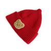 Sombrero de Punto de Gato Hermano Sombrero de Oso de Dibujos Animados Lindo para Niños Bebé Otoño e Invierno Moda Nuevo Sombrero de Lana Pulóver