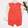 Venda direta da fábrica macacão de verão com abertura para bebê recém-nascido manga curta algodão cáqui roupa de escalada para bebê roupas infantis à vista