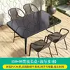 Mesas y Sillas de Exterior, Set de Tres Piezas para Ocio al Aire Libre, Terraza de Jardín, Combinación de Asientos para Patio Balcón de Hierro, Mesa de Café Pequeña