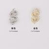 Uñas de网红 (influencer) con pedrería de circonita y diamante, nueva joya completa de diamante, moneda de dólar, baño de oro real, alta calidad, joya de diamante para uñas al por mayor