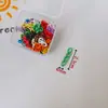 Chaveiro de Contas Tira de Silicone Corda de Couro Pingente Acessórios de Metal Argola de Aço Fivela de Porta Anel de Cartão Pequeno