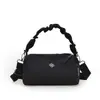 Bolso Cruzado para Mujer Estilo Deportivo Casual para Exteriores, Bolso de Hombro Versátil Simple para el Trabajo, Bolso Cilíndrico Plegado de Moda para Llevar en la Mano