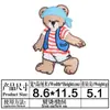 Parche de Tela Bordado Parche Bordado de Computadora de Doraemon Accesorios para Ropa Infantil Oso de Dibujos Animados Pegamento Posterior Parche Termoadhesivo Aplique Insignia