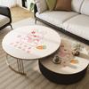 Mesa Redonda Pequeña Mantel Redondo para Mesa de Café Alfombrilla Desechable Resistente a la Suciedad Impermeable Mantel Anti quemaduras Sentido Avanzado Alfombrilla Antideslizante Alfombrilla para Mesa de Comedor Alfombrilla para Escritorio