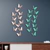 Borboleta de Papel Perolado Recortada Estéreo 3D Decoração de Casamento Feriado Adesivos Quarto Sala de Estar Adesivos de Parede Criativos DIY