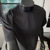 Camiseta de manga corta de seda helada protectora solar para hombre, top casual de malla transpirable de secado rápido estilo americano para verano, fitness