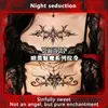 Pegatinas de Tatuaje con Patrón de Súcubo Estilo Oscuro para Zonas Íntimas, Cintura y Abdomen, Impermeables, de Larga Duración, para Mujeres, Parejas, Sexy, Coloridas
