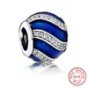 Huiyue Azul Rojo Encanto Decorativo Onda de Agua Cuentas Decorativas Pulsera Popular Europea y Americana Accesorios de Cuentas Joyería